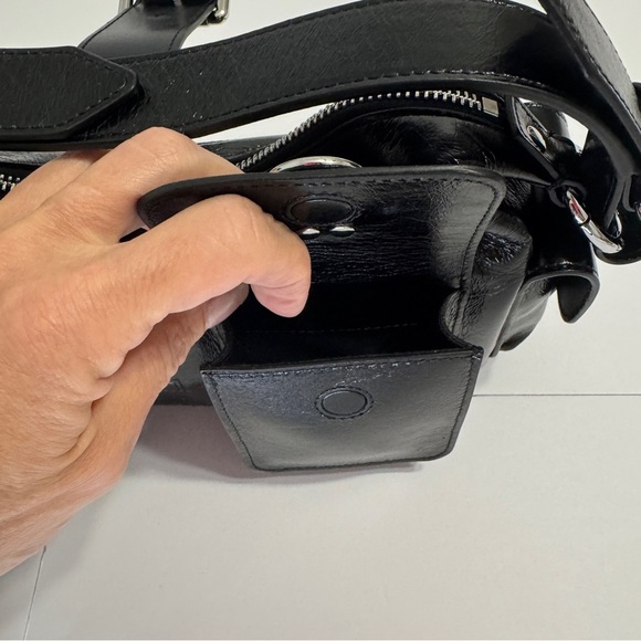 The Kooples Amelia Bag Designed by Amelia Gray Black Patent Leather Md in Italy - Picture 9 of 16